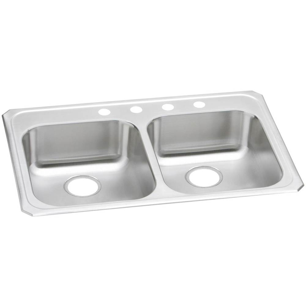 Elkay Drop In Double Bowl Sink Kitchen Sinks item GECR33211