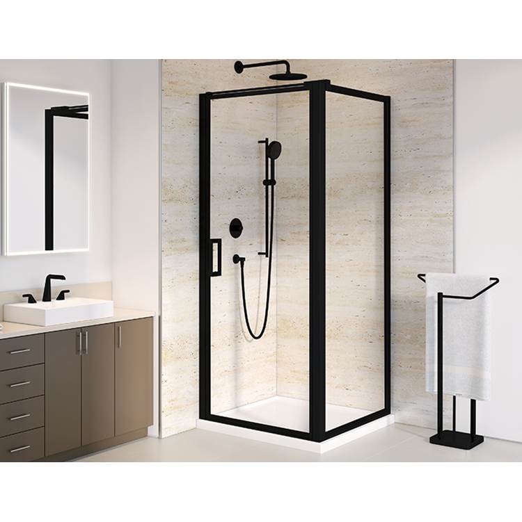 Fleurco Corner Shower Doors item ELECP3136-33-40-79