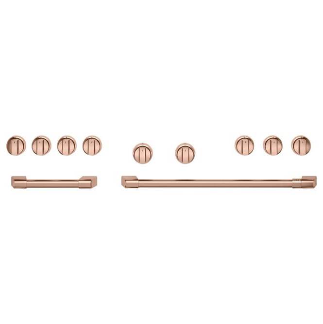 Premier Kitchen & Bath GalleryCafe48'' Brushed Copper Handle And Knob Set For Pro Range And Rangetop