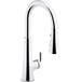 Kohler - 23766-WB-CP - Pull Down Kitchen Faucets