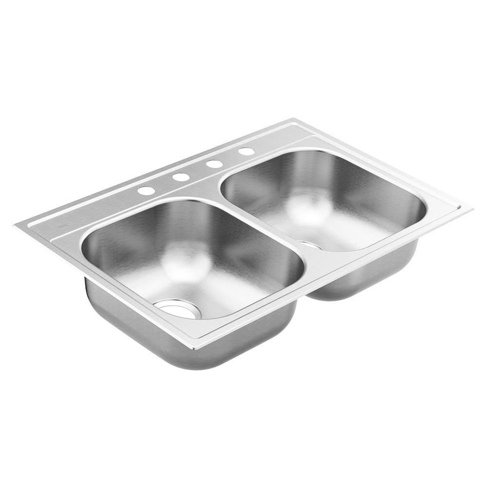 Moen Drop In Kitchen Sinks item GS202154BQ