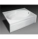 Oasis - OVG-S-310L WHT/CWS WHT - Three Wall Alcove Soaking Tubs