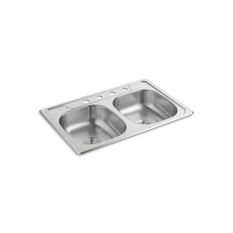 Sterling Plumbing Drop In Kitchen Sinks item 14633-4F-NA