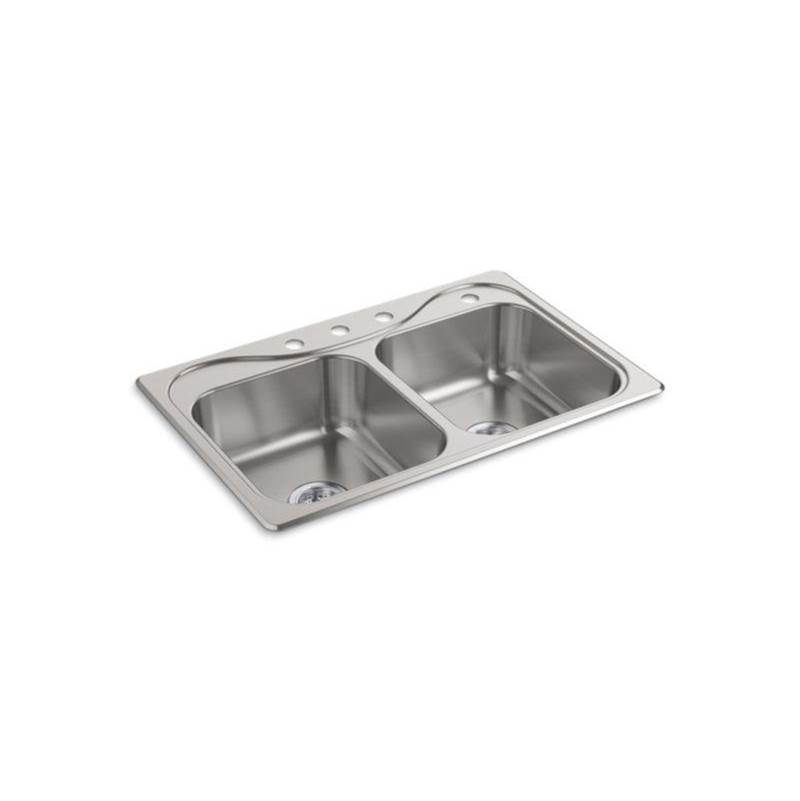 Sterling Plumbing Drop In Kitchen Sinks item F11400-4-NA
