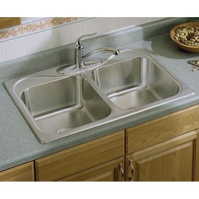 Sterling Plumbing Drop In Kitchen Sinks item F11402-3-NA